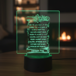 Radiant Faith: 3D Illusion LED Acrylic Light Plaque